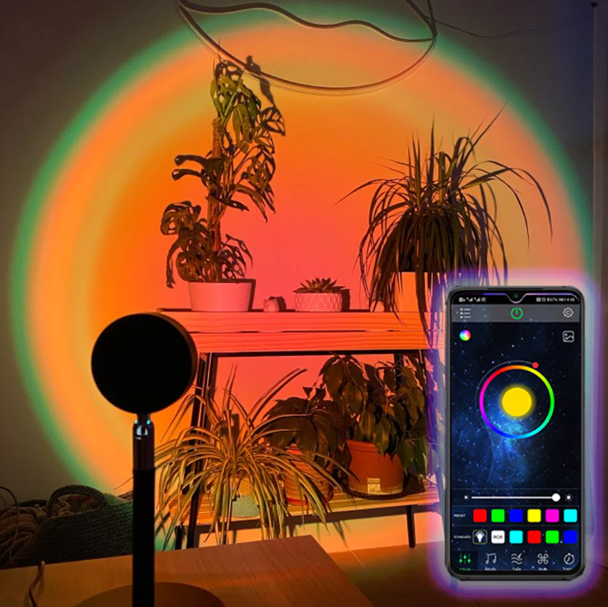 LED light projector for sunset