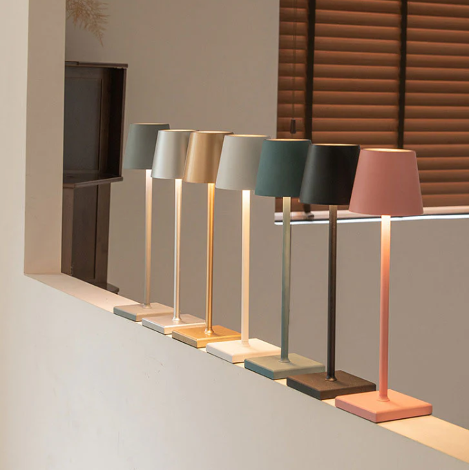 LumeFlex - Wireless Rechargeable Table Lamp with Adjustable Brightness